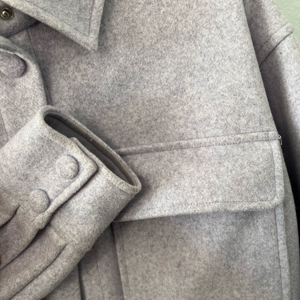 Calia Patch Pocket Shacket In Light Lavender Size… - image 8